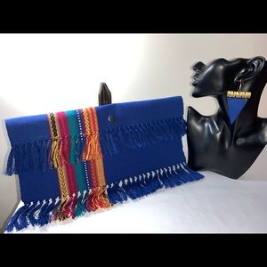 Bohemian Style Clutch with Earrings